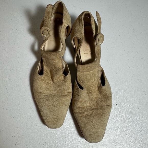 Joan and David Tan Women's Suede Heels - Picture 1 of 14